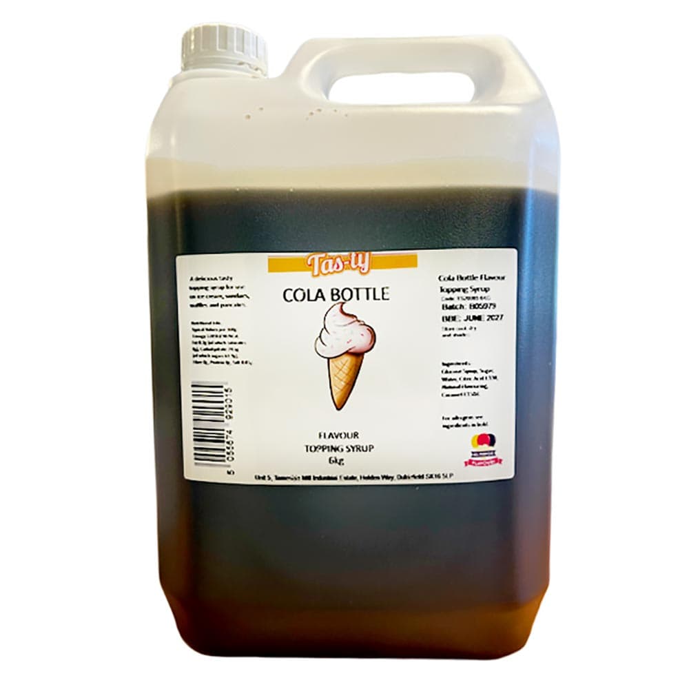 Tas-ty Cola Flavour Topping Syrup Bottle 6kg
