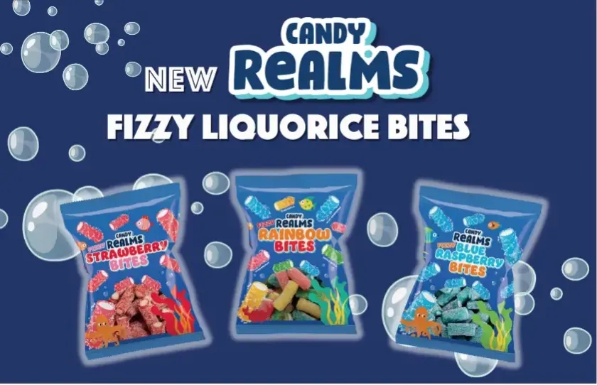 New Candy Realms Fizzy Liquorice Bites
