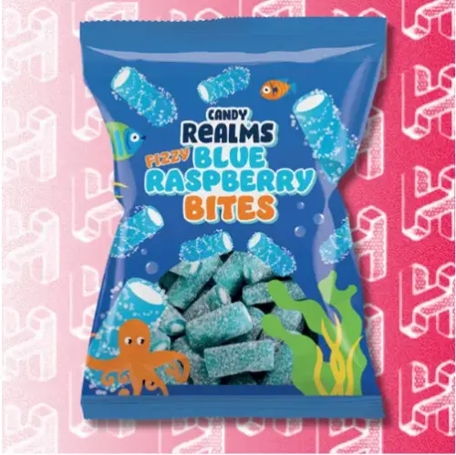 Candy Realms Fizzy Blue Raspberry Bites