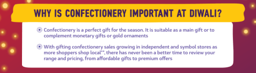 It may not be obvious, but confectionery is important at Diwali!