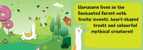 The Llamacorn loves tasty treats from all over the Enchanted Forest.