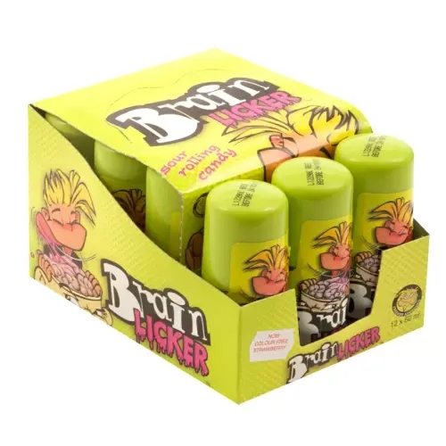 The novel delivery of liquid candy makes Brain Lickers a seriously popular novelty treat.