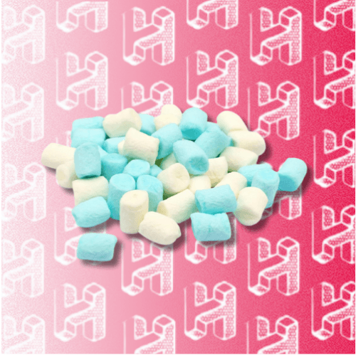 Kingsway Micro Marshmallows Blue & White