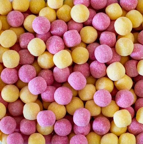 Pink and yellow bon bons lifestyle
