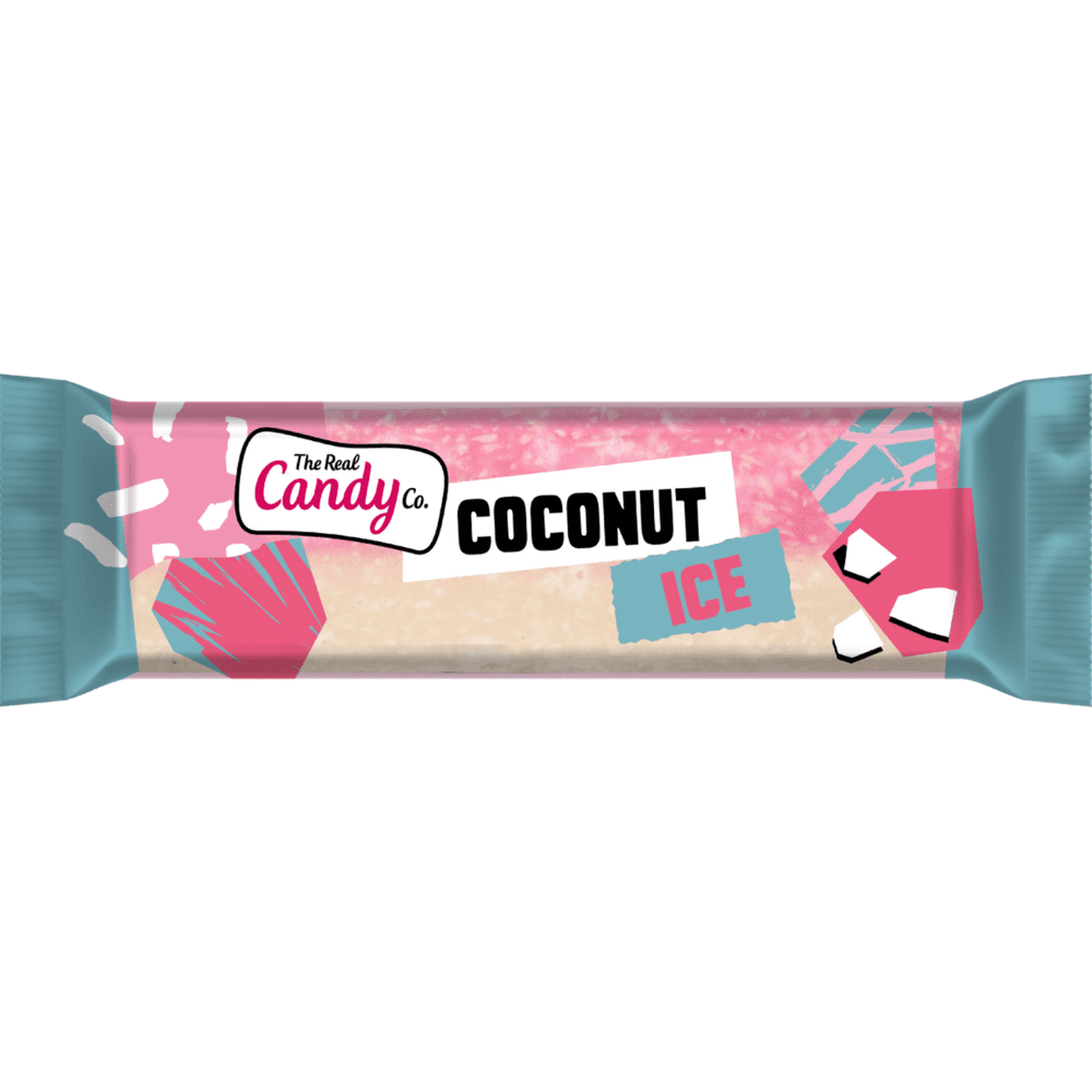 Excellent Pro Real Candy The Real Candy Co. Coconut Ice Bar 130g